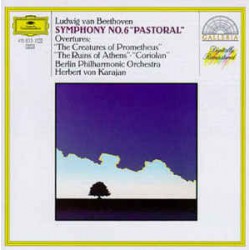 Beethoven : Berlin Phil. Orch., Von Karajan ‎– Symph. No. 6 , Overtures varie